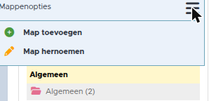 "Map aanmaken"-formulier (veld Naam)