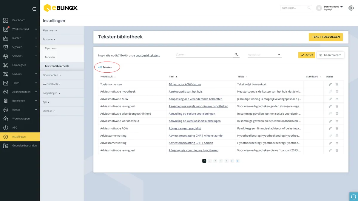 Totaal aantal teksten (1)